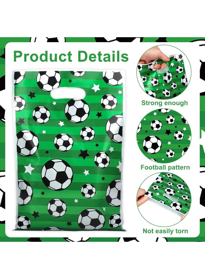10 PCS Soccer Gift Bags Football Treat Candy Bags Plastic Soccer Party Favor Bags Soccer Goodie Snack Bags for Sport Teams Events Birthday Soccer Theme Party Supplies - Image 4